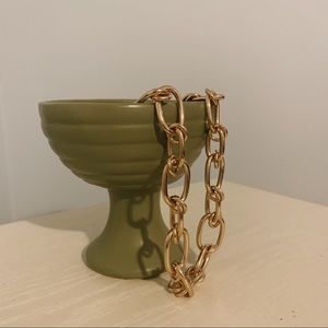 Gold Chunky Chain Necklace Adjustable 19”